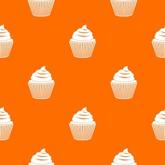 Cupcake pattern seamless