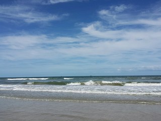 Beautiful ocean view on Atlantic coast of North Florida 