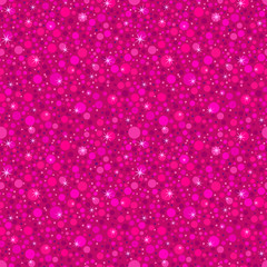 Pink glitter seamless pattern. Abstract texture background whit dots. Shiny holidays background.