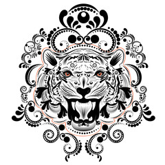 Ornamental Tiger Portrait