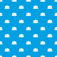 Obraz premium Group of people pattern seamless blue