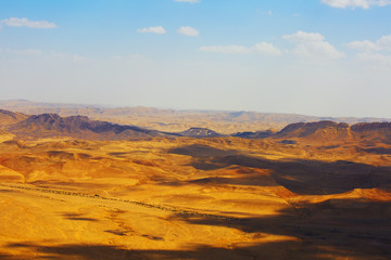 Fototapeta na wymiar Ramon Nature reserve, Mitzpe Ramon, Negev desert, Israel