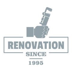 Naklejka premium Renovation logo, vintage style