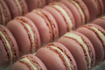 strawberry macarons