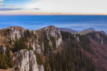 mountain landscape in Buila Vanturarita Mountains, Romania