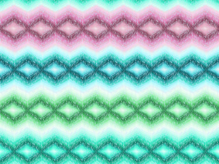 Fototapeta premium Chevron pattern native boho fabric turquoise purple