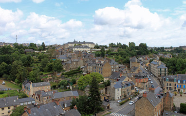 Fototapeta na wymiar Ville de Fougères 