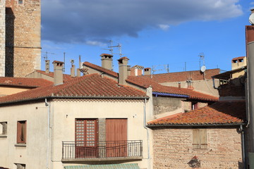 french village of Thuir in Pyrenees orientales, France