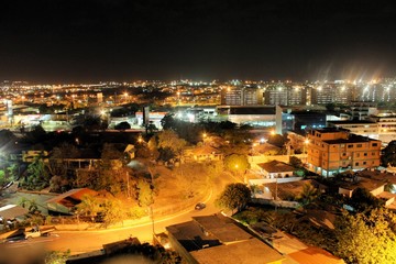 Naklejka premium Puerto la Cruz at night, Venezuela
