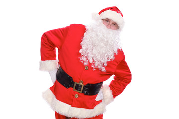 Kind Santa Claus, isolated on white background