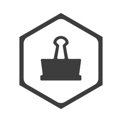 ikona sześciobok z zaokrąglonymi wewnątrz krawędziami