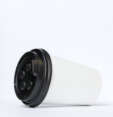 Paper cup for hot coffee or tea