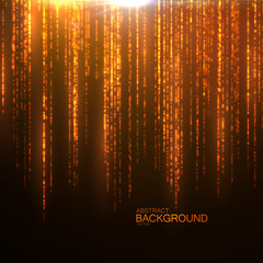 Naklejka premium Sparkling falling rain of glitters.