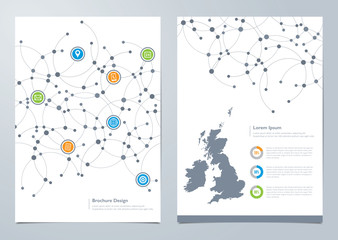 Modern Network Brochure Cover Design