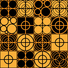 Naklejka premium Geometric Circle Pattern