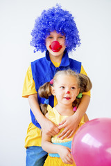 A portrait of a clown