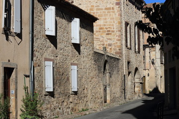 french village of Alet les bains in Aude, Occitanie in south of France