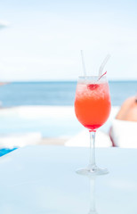 Colorful cocktail drink