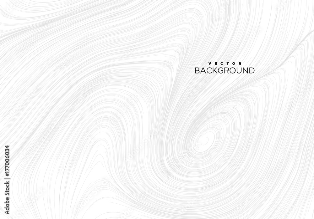 Poster abstract background with sketch curled lines.