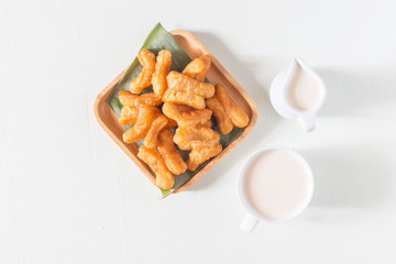 Soybean milk with morning