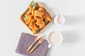 Soybean milk with morning