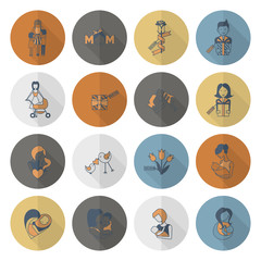 Happy Mothers Day Icons