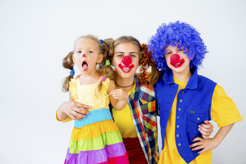 A portrait of a clown