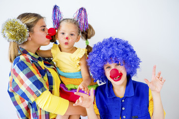 A portrait of a clown