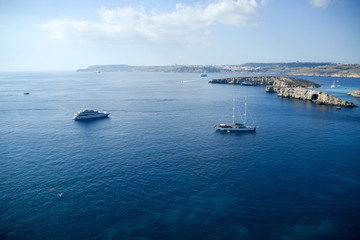 Hills at the Blue lagoon, Comino, Malta