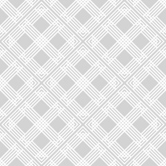 Geometric seamless pattern. Gray white ornamental design