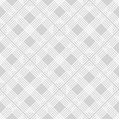 Geometric seamless pattern. Gray white ornamental design