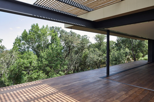 Indoor outdoor room in luxury modern design home
