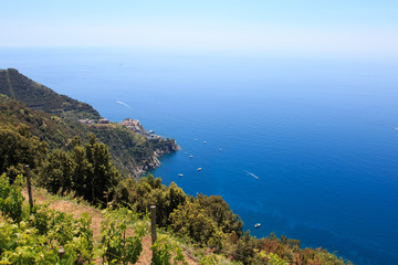 Obraz premium Cinque Terre - escursione tra Manarola e Corniglia