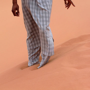 Ubari Desert, Libya - May 04, 2002 : Tuareg legs
