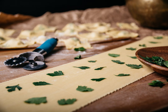 Preparing Stained Glass Fresh Pasta