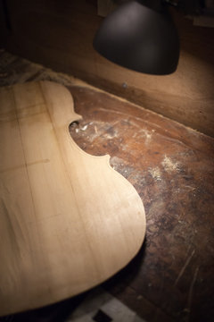 Work Desk with a Pice of Violin