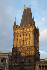 Fototapeta na wymiar The Powder Tower. Prague, Czech Republic