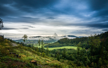 Dramatic landscape Beskydy