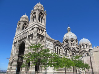 Fototapeta na wymiar Cathedral of Marseille, France
