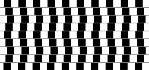 Parallel line optical illusion in black © Chris the Composer