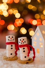 simboli di natale, puppazzo di neve