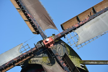 Detailaufnahme der Krimhildmühle in Xanten