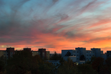 Sunset in Munich - Neuperlach