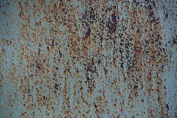 Old painted rusty metal texture background