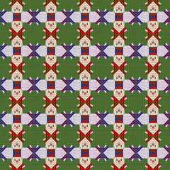 Obraz premium festive background with funny Santa Claus