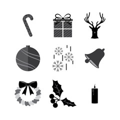 christmas icon set
