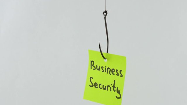 Illustration, on fishhook business security