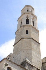 Fototapeta na wymiar Bell Tower of Saint Peter in Figueres, Girona, Spain