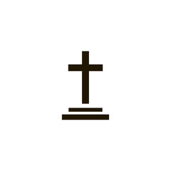 Grave icon. flat design