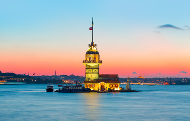 The Maiden's Tower in Istanbul-Turkey